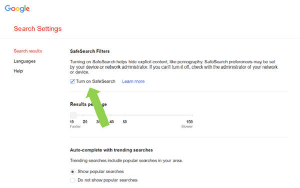 Google Safesearch